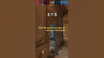 POV my teammates overtime match point #gaming #siege #funny