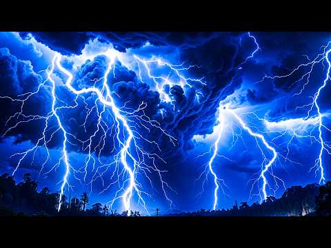 SUPPER EPIC THUNDER & HEAVY RAINSTORM⚡ STRONG THUNDER Sounds for Deep Sleep, Focus& Relaxation Night