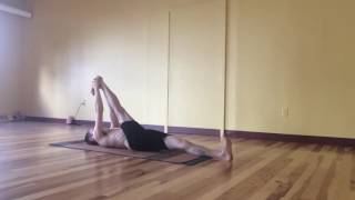Supta Trivakramasana - Pose Dedicated To Vamanavatar (Supine Splits)