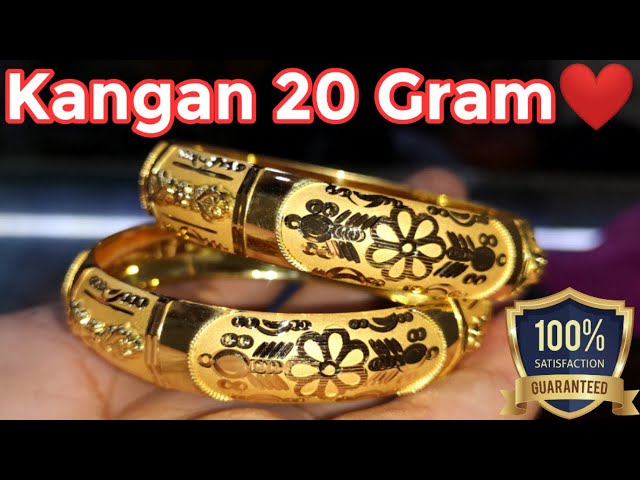 Buy New Model Net Pattern Flower Model 1 Gram Gold Bangles for Women