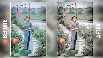 Soft Cinematic Grey Color Grading Effect || Photoshop CC Tutorial