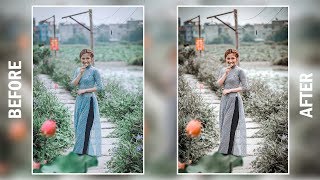 Soft Cinematic Grey Color Grading Effect || Photoshop CC Tutorial screenshot 4