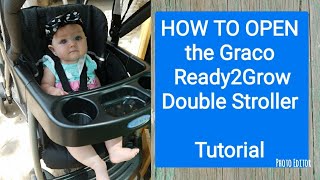 How to Open Graco Ready2Grow Click Connect Double Stroller | Graco Stroller | Tutorial