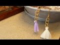 縄 ゴールド チェーン タッセル 大人 ピアス イヤリング 簡単 作り方 広島 れちぇ