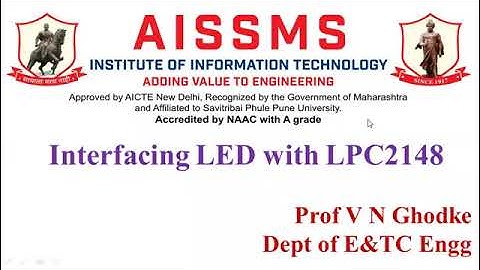 LED Interfacing with LPC2148