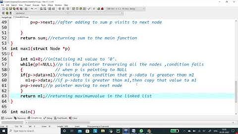 The sum of the nodes and maximum node data in the linked list