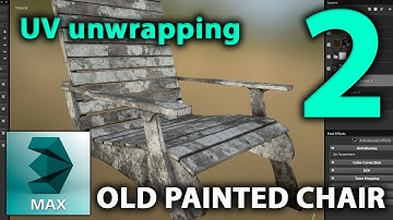 3DSMAX Old Wood Chair | 3D Tutorial | Part 2. | uv unwrapping