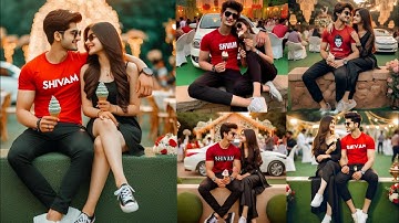 Viral Couple Ice Cream Eating Ai Photo Editing । How To Make Bing Image Creator । Bing Image Creator