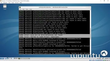 "libGL error: core dri or dri2 extension not found" and "failed to load driver: vboxvideo"