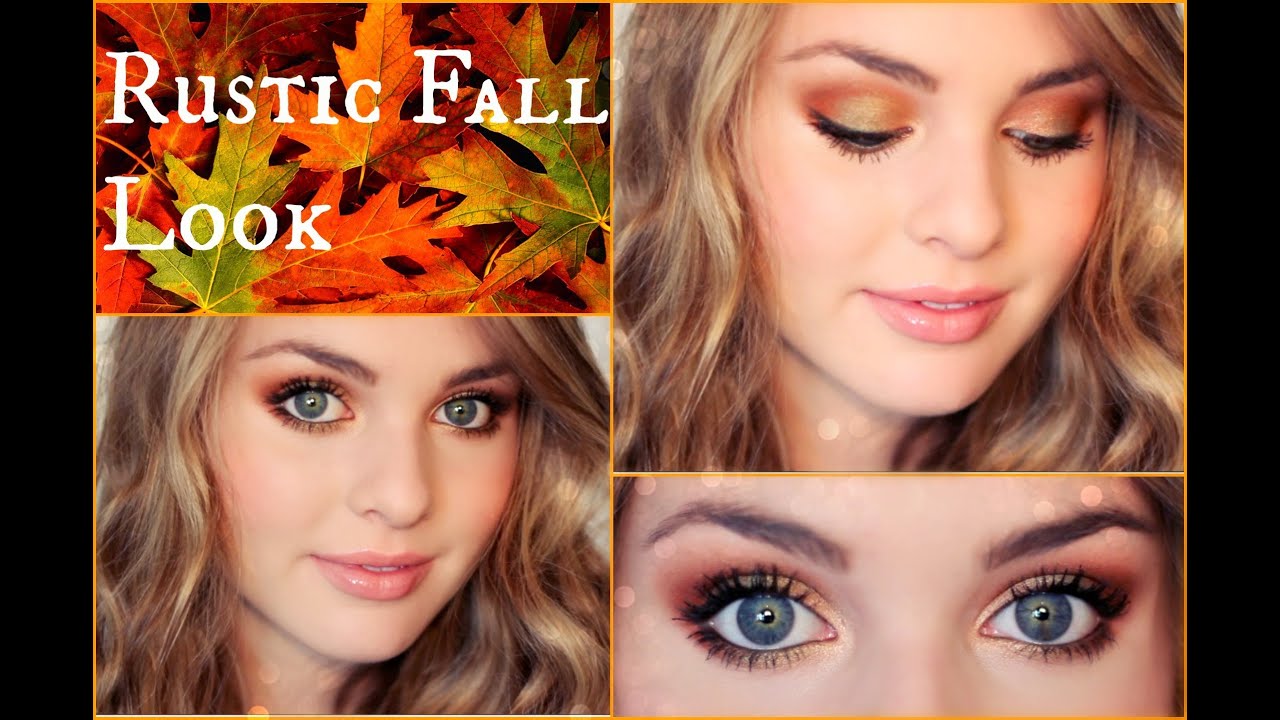 Green Gold Bronze Rustic Makeup Look For Fall Homecoming Makeup