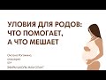 УСЛОВИЯ ДЛЯ РОДОВ: ЧТО ПОМОГАЕТ, А ЧТО МЕШАЕТ