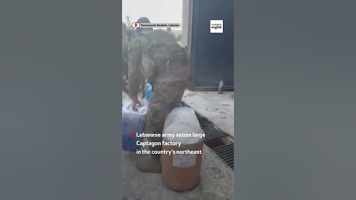 Lebanese army seizes large Captagon factory
