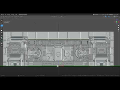 Blender Environment Design SciFi Door Animation