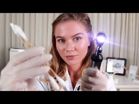 ASMR Ear Cleaning And Hearing Test With Doctor Lizi Medical RP Personal Attention 