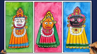 HOW TO DRAW LORD JAGANNATH DRAWING || RATH YATRA DRAWING STEP BY STEP