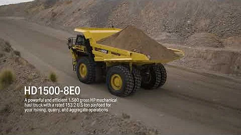 The highly productive Komatsu HD1500 8E0 mechanical haul truck