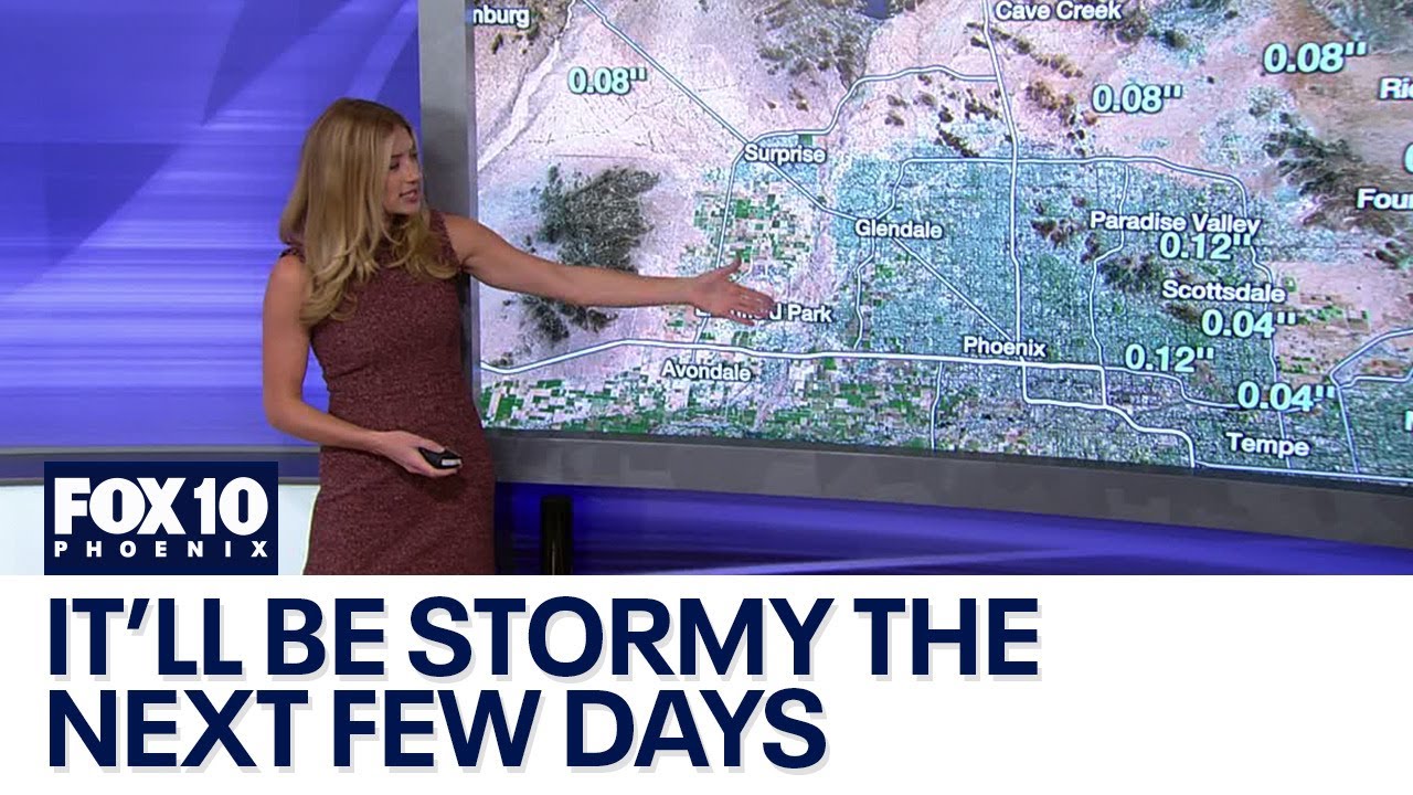 Rain hits Phoenix area with more on the way | FOX 10 Phoenix - YouTube