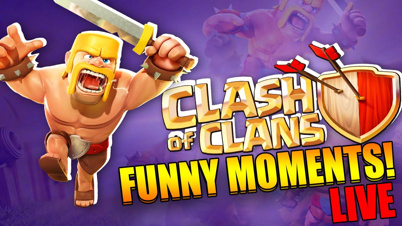 Clash Of Clans Funny Moments! Epic Battles & Creating A COC Clan LIVE