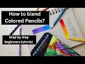 How to blend Prisma Color Premier Colour Pencils, Beginners tutorial & Colored Pencils techniques