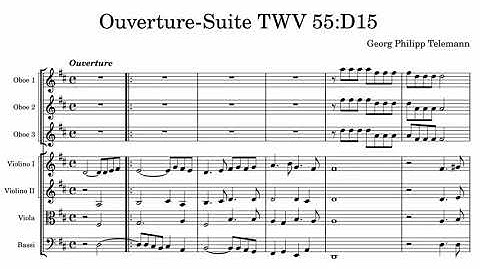 G. Ph. Telemann - Ouverture-Suite in D major, TWV 55:D15 (CCO)