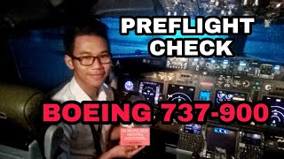 PREFLIGHT CHECK BOEING 737-900 ER