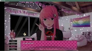 Monika talking about sharing creations online -Monika After Story-