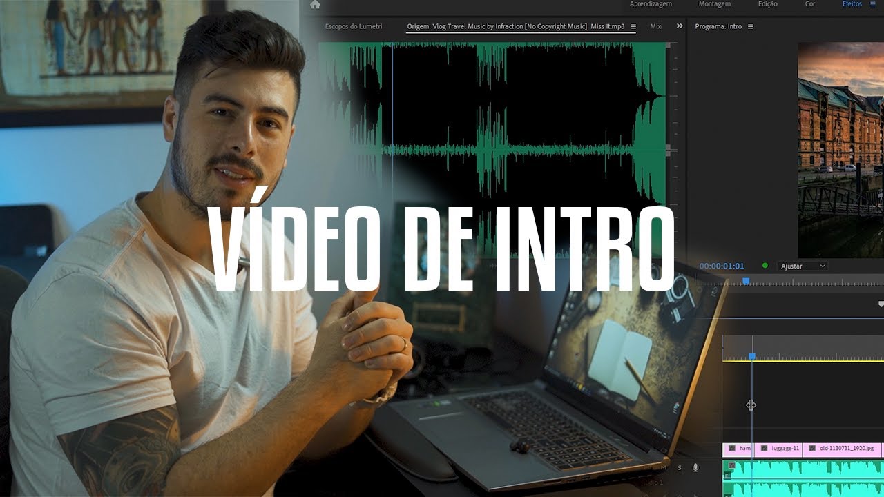 COMO FAZER VÍDEO de INTRO para o seu CANAL do YOUTUBE - YouTube