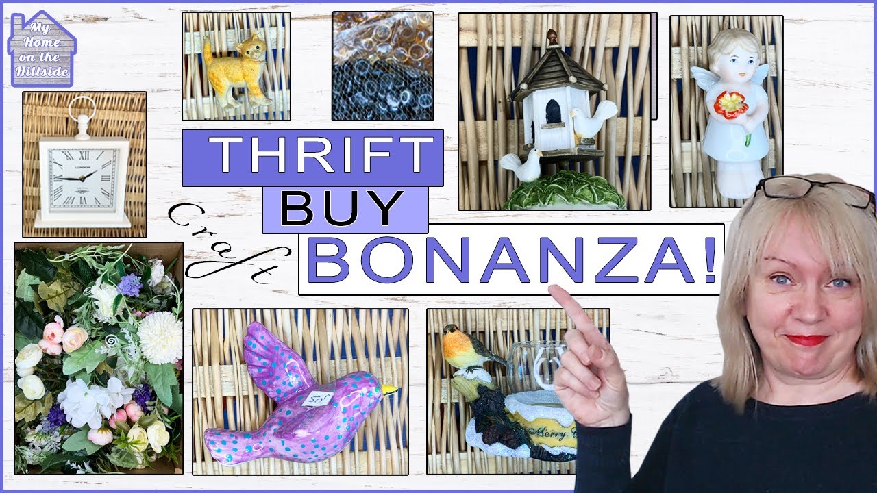 Thrifting trash to treasure haul Cheap supplies for crafting