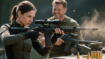 She was quietly adjusting rifles when a marksman smirked and said Let’s see you hit this one newbie