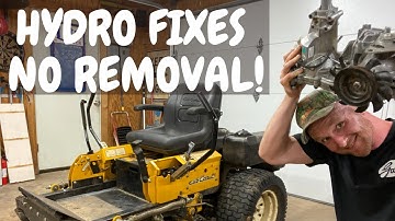 Zero Turn Hydrostatic Transmission Fix - NO REMOVAL!!!