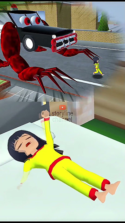 Mio’s Nightmare! Haunted by a Monster Police Car #sakuraschoolsimulator #shorts