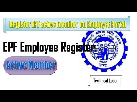 EPF member registration on establishment portal.