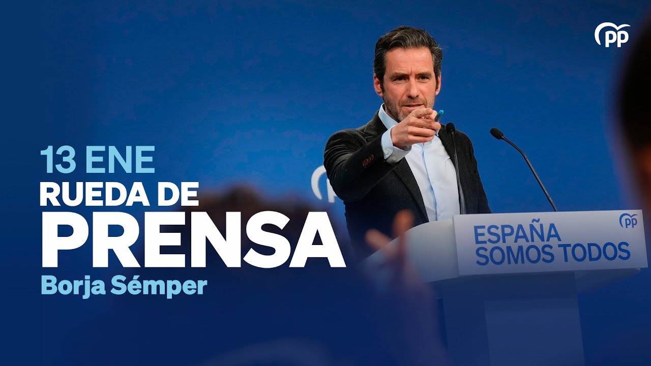 Borja Sémper ofrece una rueda de prensa en la sede nacional del PP ...