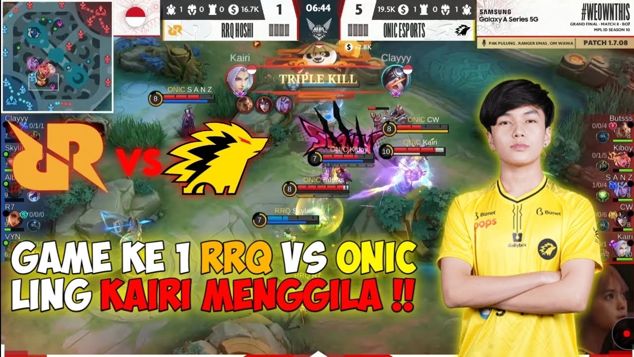 MPL S10,RRQ VS ONIC || GAME 1|| KAIRI HAMPIR SAVAGE ‼️