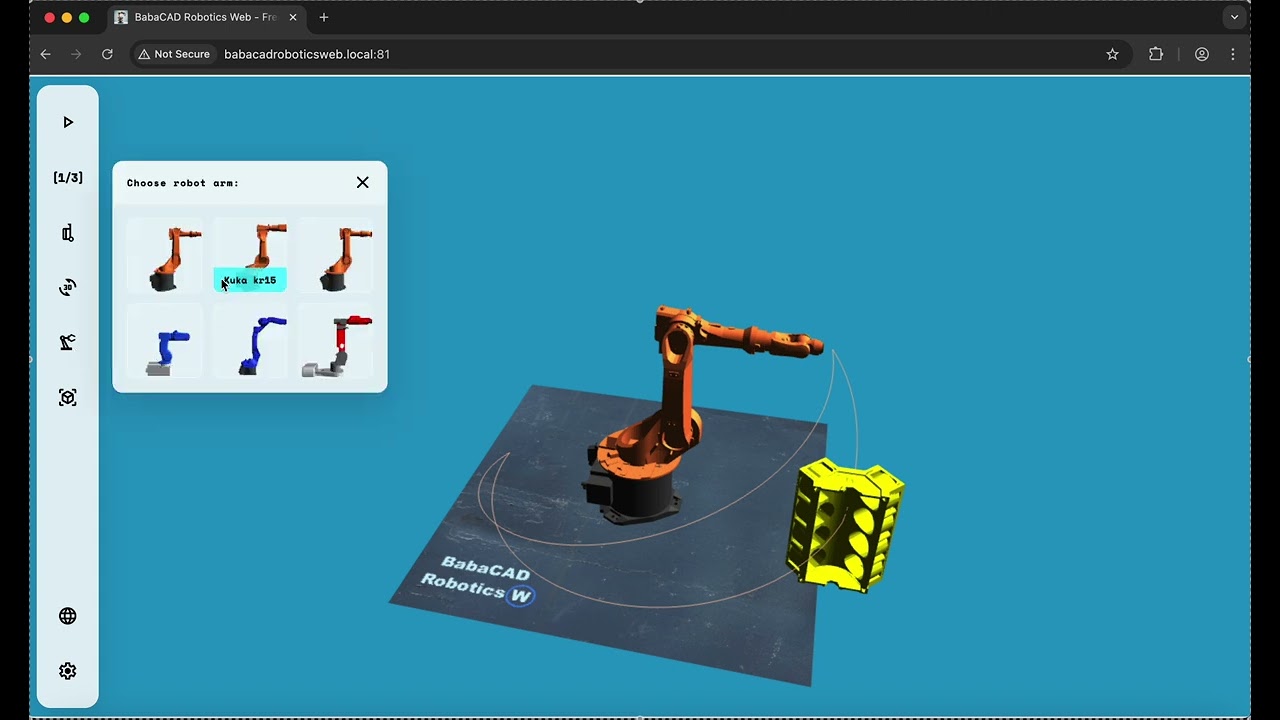 BabaCAD Robotics Web - introducing a new version v2.0