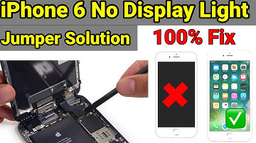 iphone 6 display light jumper solution | iPhone 6 Lcd light problem solution