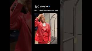 Pusha T Couldn’t Hold His Laugh at Pharrell’s Outfit