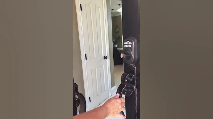 How to unlock Keyless entry door with a key