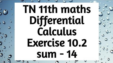 11th maths exercise 10.2 14th sum