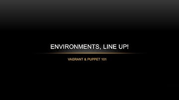 AmsterdamPHP Monthly Meeting Talk 21-11-2013: Vagrant and Puppet 101