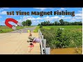 First time magnet fishing