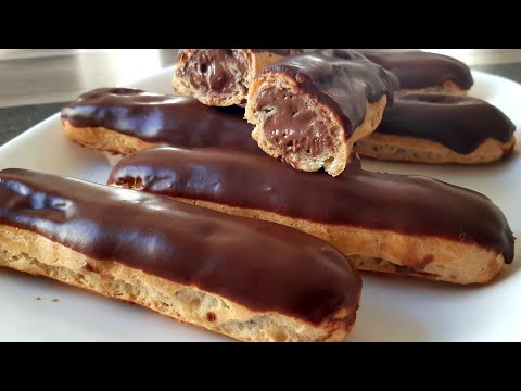 Vidéo: Eclairs à La Crème En Glaçage Au Chocolat