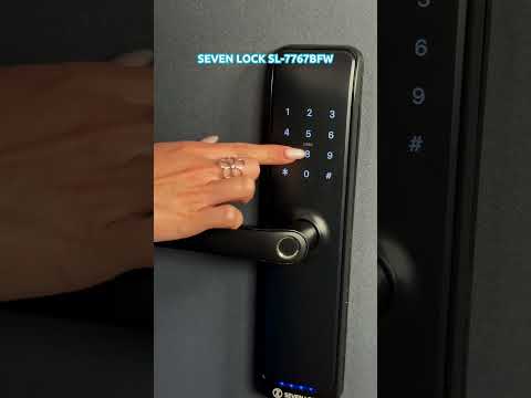 Розумний дверний біометричний замок SEVEN LOCK SL-7767BFW, видео 3