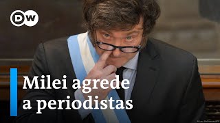 'Mentirosa serial', 'imbécil' o 'extorsionador': así insulta Milei a periodistas críticos