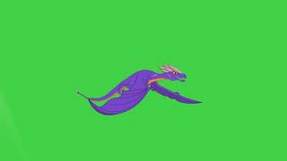 Dragon Flying Green Screen
