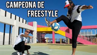 CAMPEONA de FREESTYLE FUTBOL te ENSEÑA sus MEJORES TRUCOS