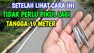 Angkut Bambu 19 meter Pakai Motor