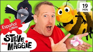 Insectos de Steve y Maggie Español Latino | Historia de mariquitas y abejorros + MÁS para niños