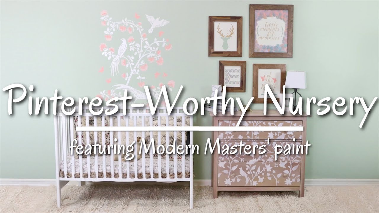 Nursery Transformation With Stencils By Cutting Edge Stencils And