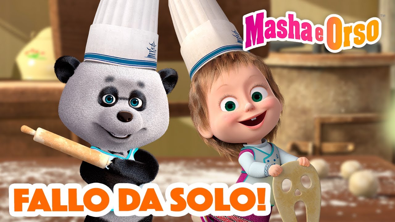 Bicicletta Bambina Masha E Orso - Misura 14, Rosa E Bianco, Con Cestino E Portabambola
